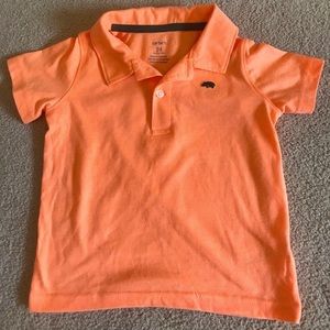 Carters Toddlers Light Orange Polo